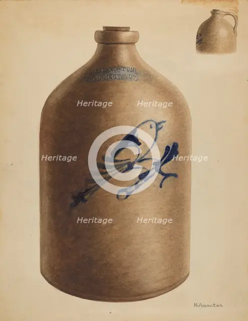 Jug, c. 1937. Creator: Nicholas Amantea.