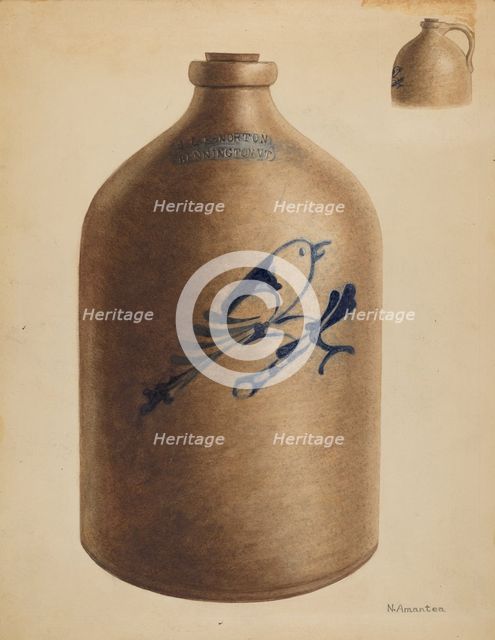Jug, c. 1937. Creator: Nicholas Amantea.