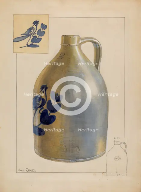 Jug, c. 1937. Creator: Charles Caseau.