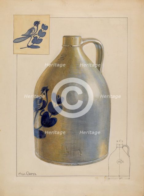 Jug, c. 1937. Creator: Charles Caseau.