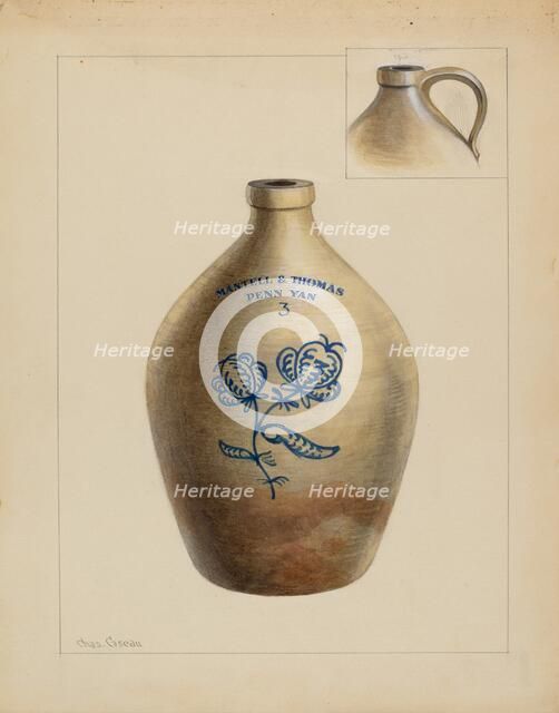 Jug, c. 1937. Creator: Charles Caseau.