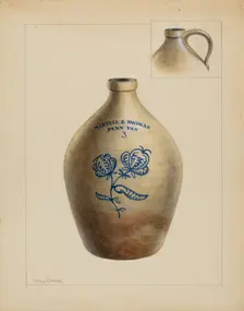 Jug, c. 1937. Creator: Charles Caseau