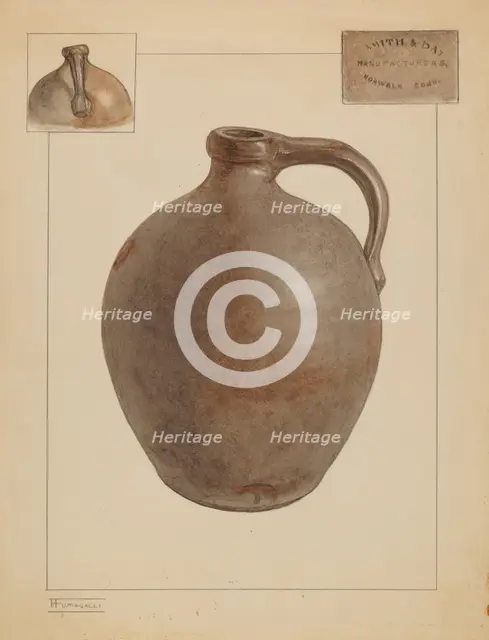Jug, c. 1937. Creator: Frank Fumagalli.
