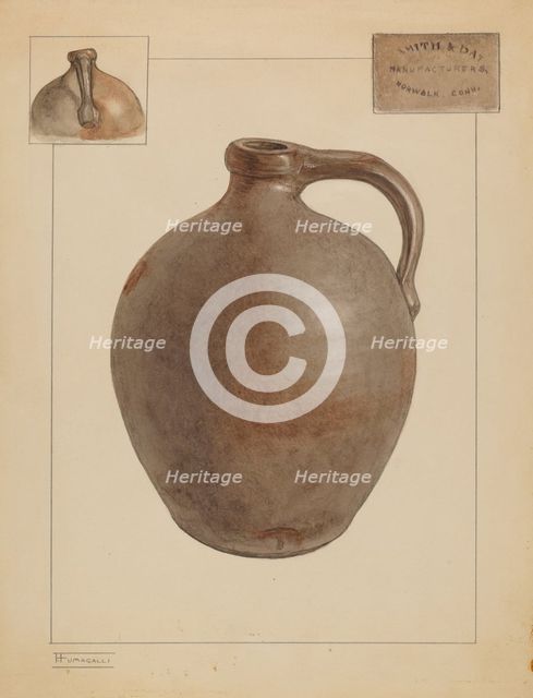 Jug, c. 1937. Creator: Frank Fumagalli.