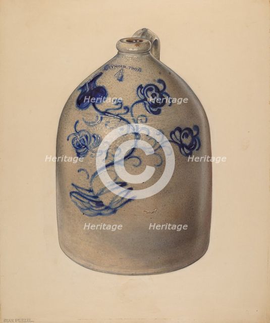 Jug, c. 1937. Creator: Jean Peszel.
