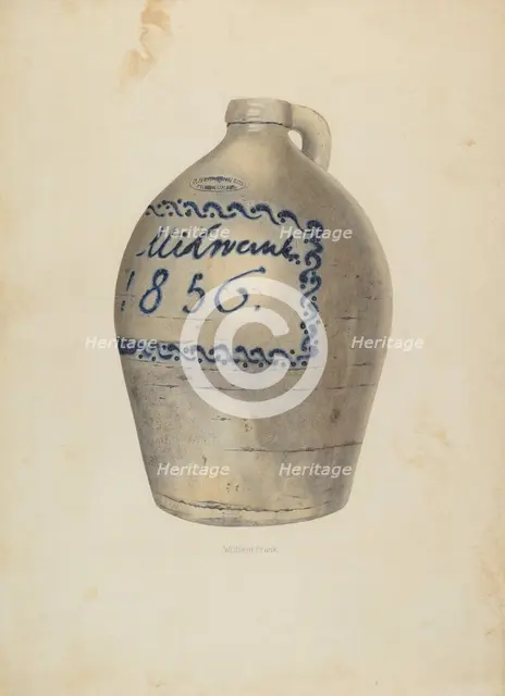 Jug, c. 1937. Creator: William Frank.