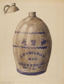Jug, c. 1937. Creator: Yolande Delasser