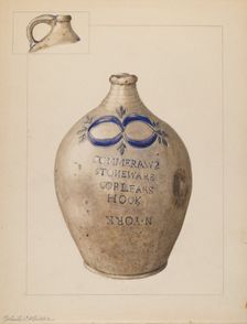 Jug, c. 1937. Creator: Yolande Delasser