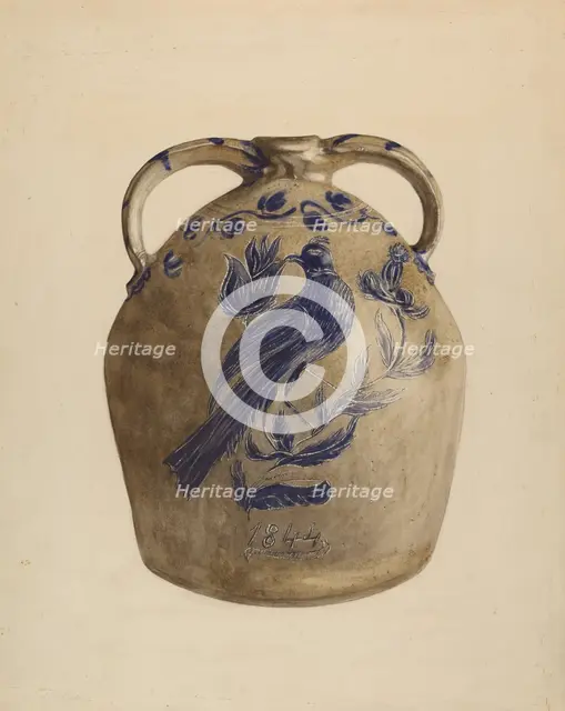 Jug, c. 1937. Creator: Yolande Delasser.