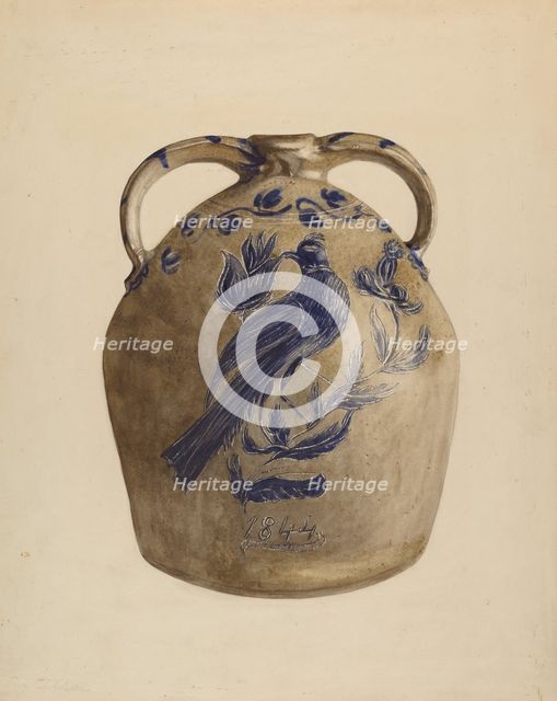 Jug, c. 1937. Creator: Yolande Delasser.