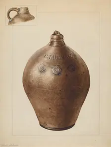 Jug, c. 1937. Creator: Yolande Delasser