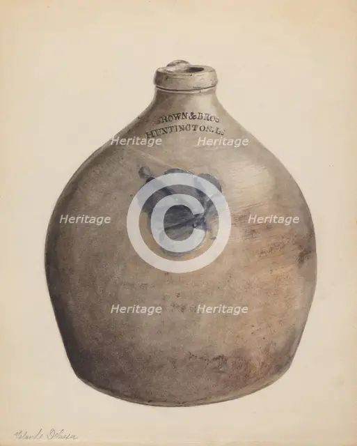 Jug, c. 1937. Creator: Yolande Delasser.