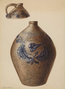 Jug, c. 1937. Creator: Yolande Delasser