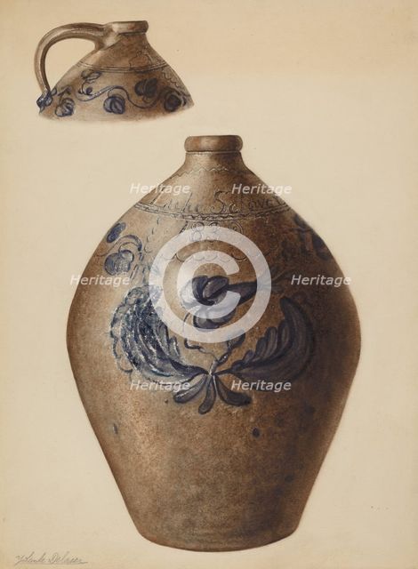 Jug, c. 1937. Creator: Yolande Delasser.