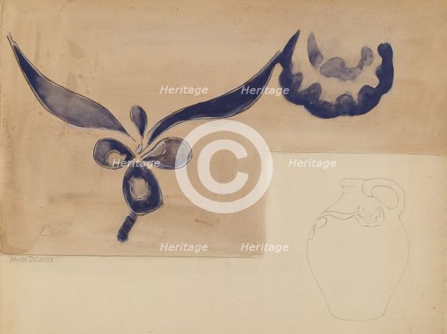 Jug, c. 1937. Creator: Yolande Delasser.