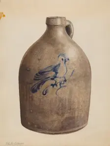 Jug, c. 1937. Creator: Yolande Delasser