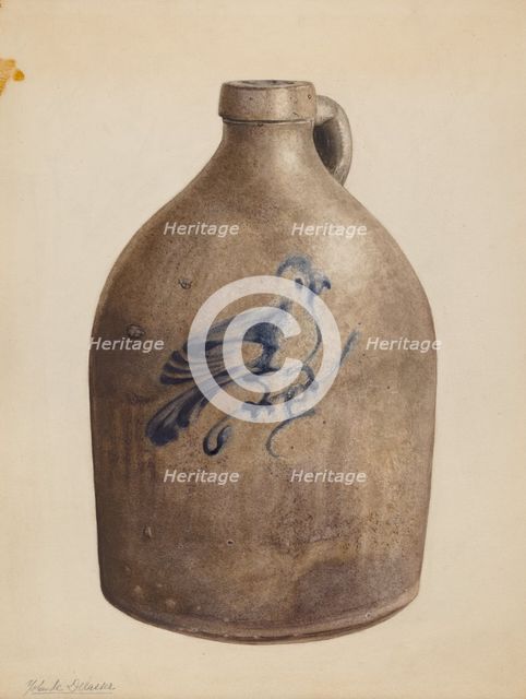 Jug, c. 1937. Creator: Yolande Delasser.