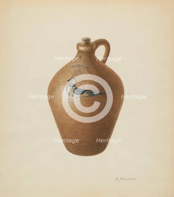 Jug, c. 1938. Creator: Nicholas Amantea.