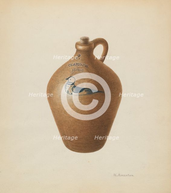 Jug, c. 1938. Creator: Nicholas Amantea.