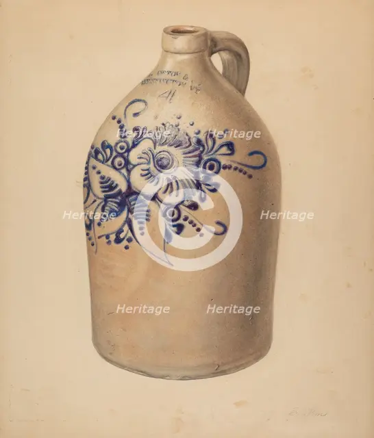 Jug, c. 1938. Creator: Elsie Wein.