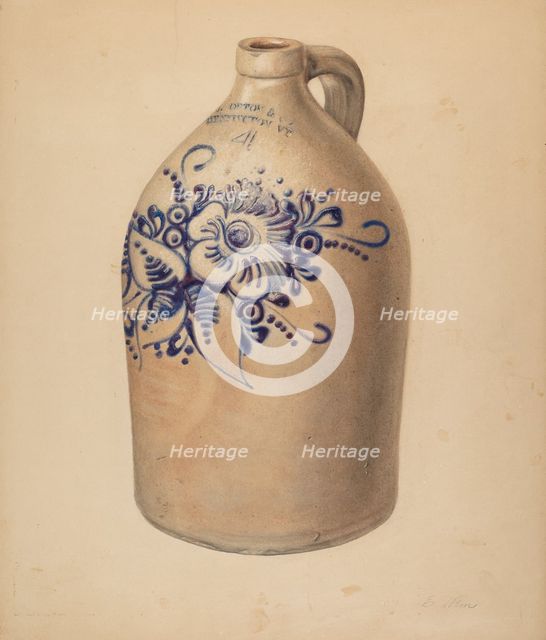 Jug, c. 1938. Creator: Elsie Wein.