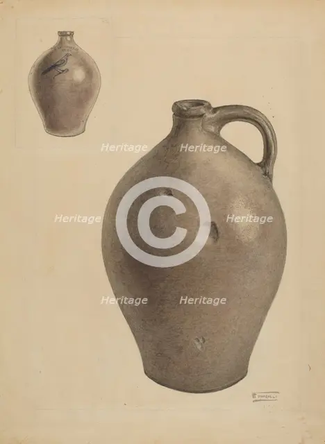 Jug, c. 1938. Creator: Frank Fumagalli.