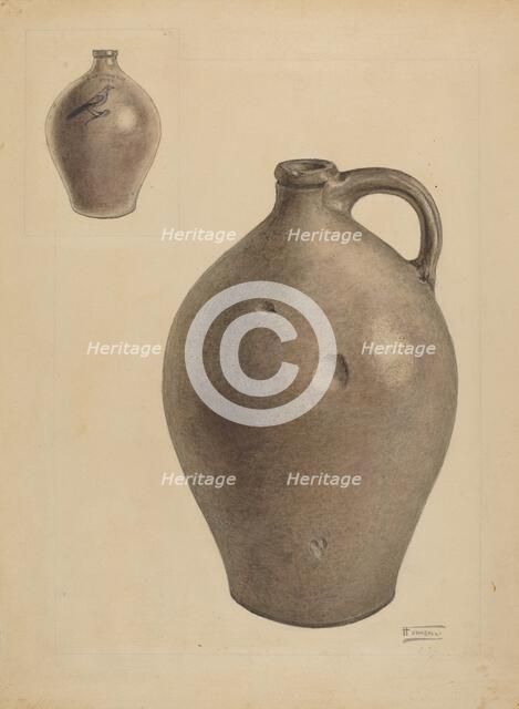 Jug, c. 1938. Creator: Frank Fumagalli.