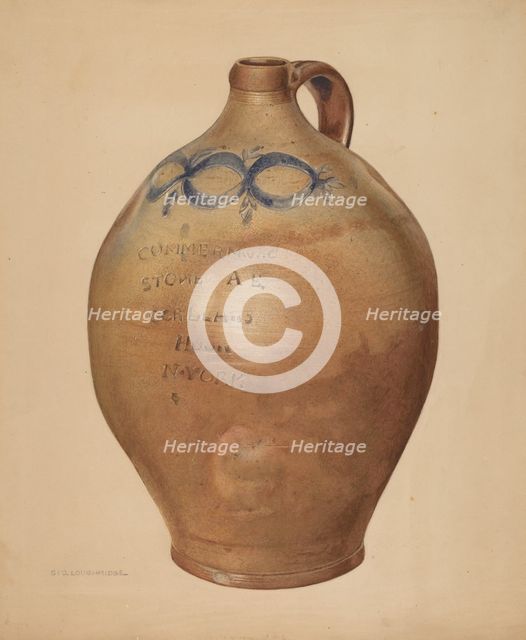Jug, c. 1938. Creator: George Loughridge.