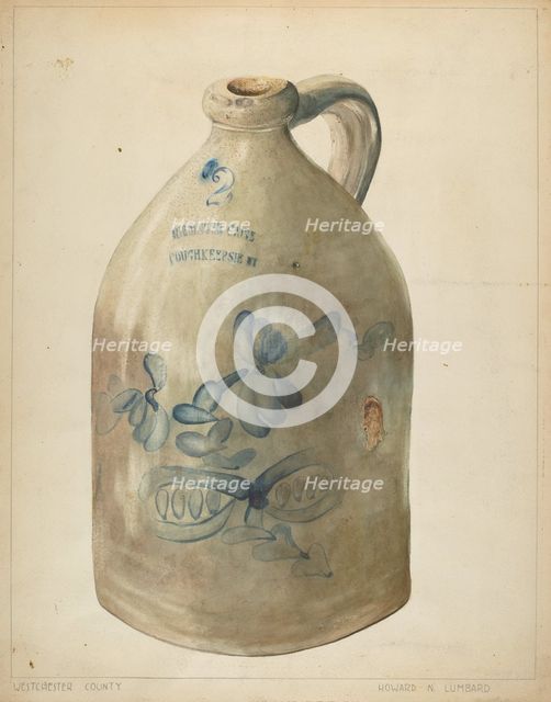 Jug, c. 1938. Creator: Howard Lumbard.