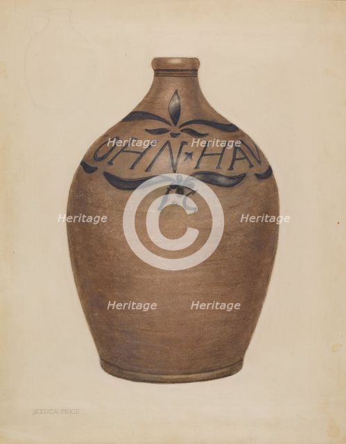 Jug, c. 1938. Creator: Jessica Price.