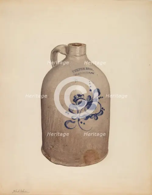 Jug, c. 1938. Creator: Yolande Delasser.