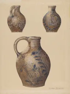 Jug, c. 1938. Creator: Yolande Delasser