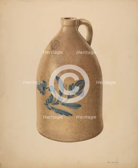 Jug, c. 1939. Creator: John Tarantino.