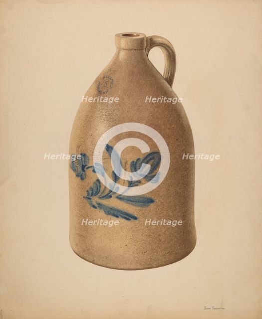 Jug, c. 1939. Creator: John Tarantino.