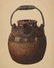 Jug for Batter, c. 1936. Creator: Yolande Delasser