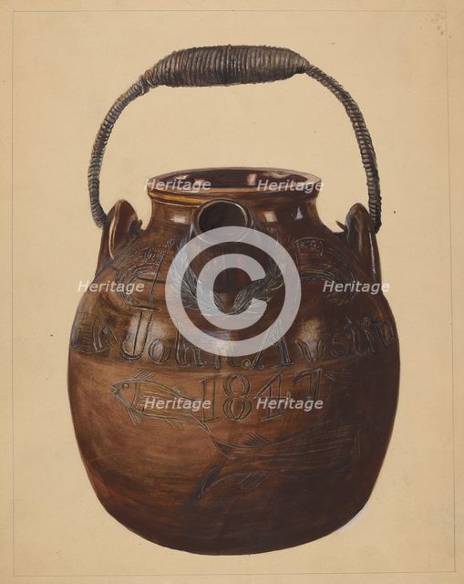 Jug for Batter, c. 1936. Creator: Yolande Delasser.