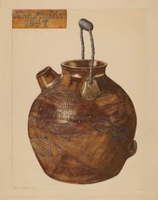 Jug for Batter, c. 1936. Creator: Yolande Delasser