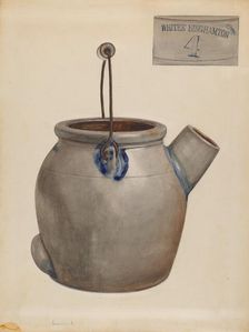 Jug for Pancake Batter, 1935/1942. Creator: Jessica Price