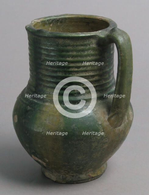 Jug, French, 13th-14th century. Creator: Unknown.