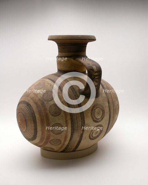 Jug in the Shape of a Barrel, 750-550 BCE. Creator: Unknown.