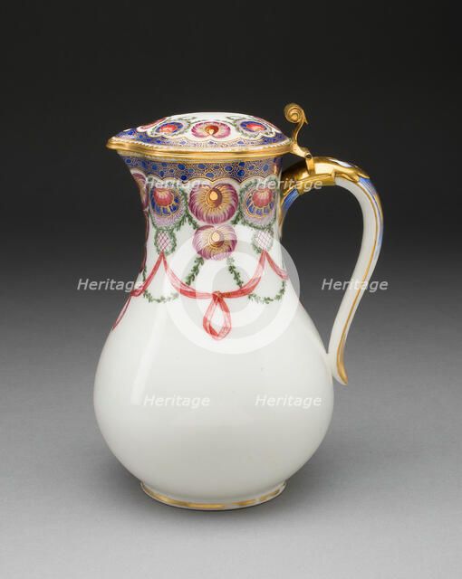 Jug (Pot à l'eau tourné), Sèvres, 1763. Creators: Sèvres Porcelain Manufactory, Louis Jean Thévenet.