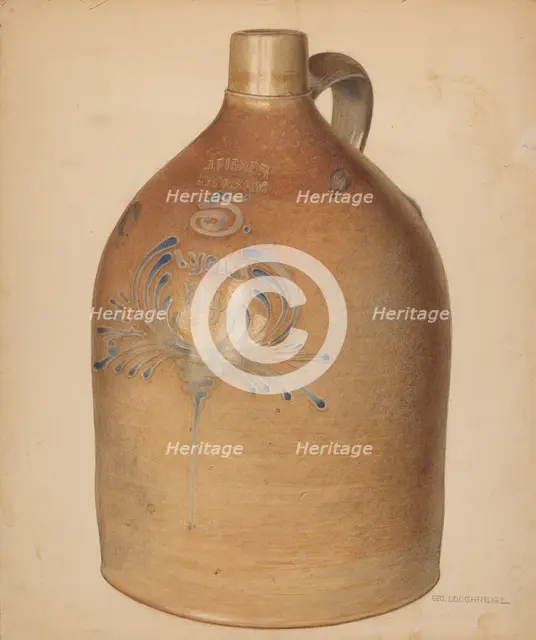 Jug, probably 1937/1938. Creator: George Loughridge.