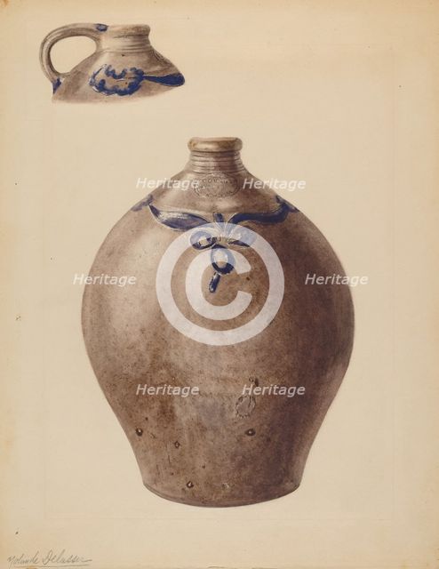 Jug, probably 1937. Creator: Yolande Delasser.