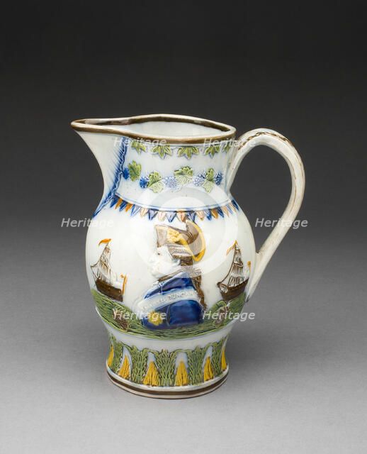 Jug, Staffordshire, c. 1797. Creator: Staffordshire Potteries.