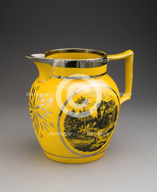 Jug, Staffordshire, c. 1820. Creator: Staffordshire Potteries.
