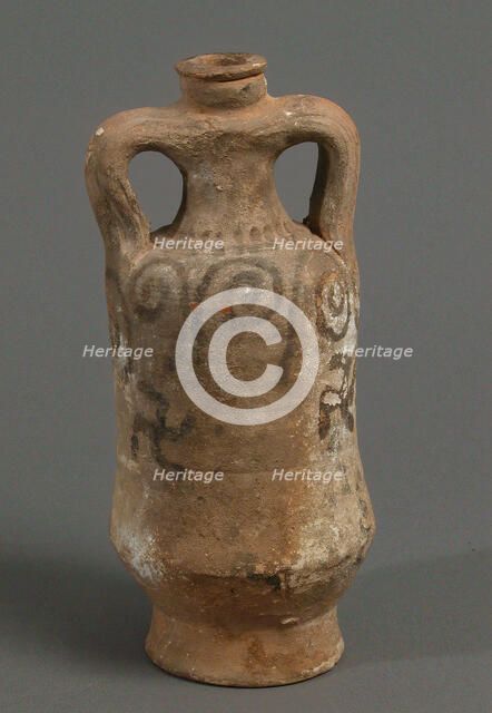 Jug with Cruces Gammatae, Coptic, 4th-7th century. Creator: Unknown.