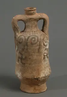 Jug with Cruces Gammatae, Coptic, 4th-7th century. Creator: Unknown