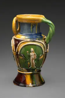 Jug with Adam and Eve, Nuremberg, c. 1550. Creator: Paul Preuning