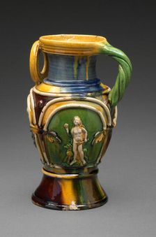 Jug with Adam and Eve, Nuremberg, c. 1550. Creator: Paul Preuning