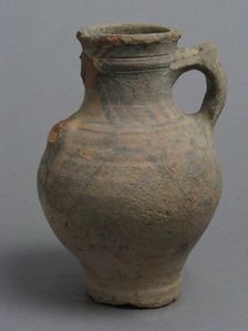 Jug with Grapevines, Coptic, 4th-7th century. Creator: Unknown